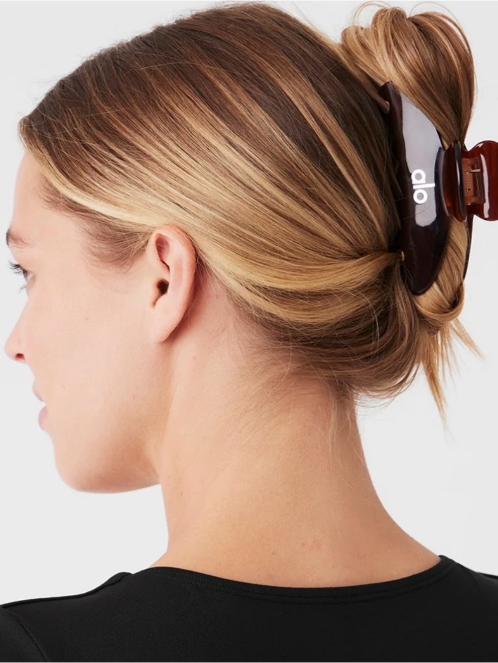 NWT ALO 90's Claw Clip - Brown Tortoise
